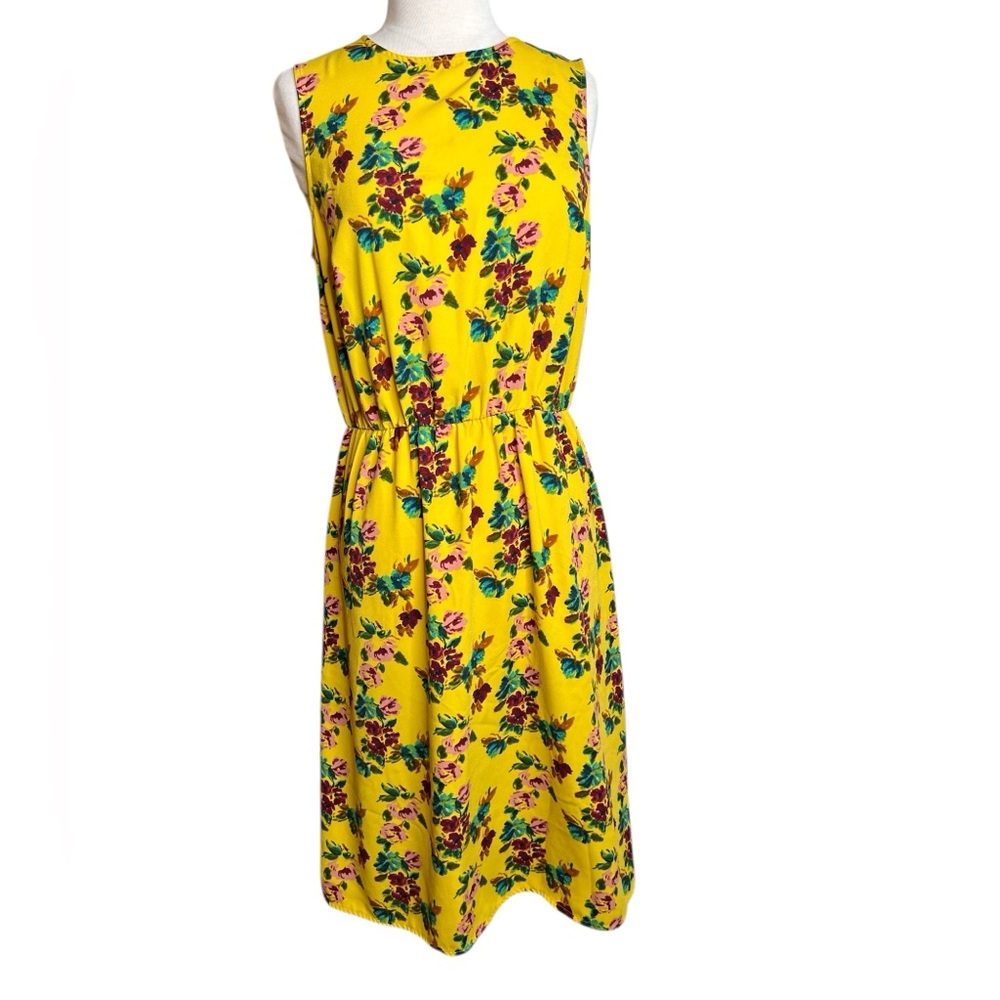 a new day Yellow Floral Midi Dress